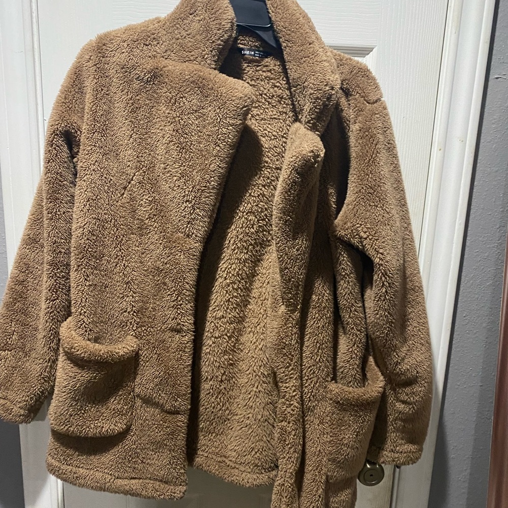 SHEIN teddy coat